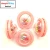 ISO factory safety plastic baby toy hand Cylindrical rattle ring noise maker with beads