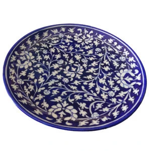 Jaipur Blue Pottery Decorative Ceramic Wall Plates / Dishes