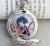 Import Japanese Anime waist chain Pocket Watch popular Style silver Quartz Clock Pocket Watch With Chain Factory Direct Sale! from China
