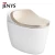 Import JENYS heated seat auto smart toilet bowl gold color,ceramic toilet bowl from China