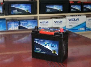 jis battery terminals MF type auto car battery NS60LS 12V45Ah Automotive batteries 46B24LS VELA
