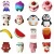Import Kawaii PU big Strawberry ice cream lemon cat milk cake Jumbo Slow Rising squishies toy animals from China