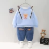 kids sweatsuits fast shipping  babies toddlers kids clothes boys wear cute patterns knitted children wear hoodies and jeans