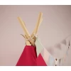 kids toy kids tent cotton red indian four poles  with pocket tente tipi