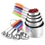 Import Kitchen Cooking Baking Measuring Cups Stainless steel Measuring Spoon with Colorful Handle from China