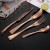 Import Knife Spoon Fork Set Gold Cutlery Stainless Steel Flatware sets Gift Cutery Set from China