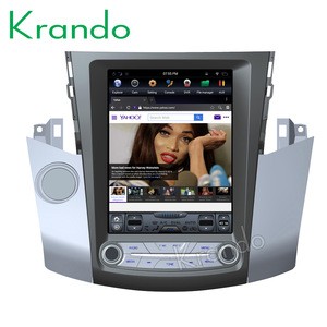 Krando Android 7.1 10.4&quot; Vertical Tesla screen for toyota rav4 2006-2012 car dvd entertainment car radio cd player KD-TV222
