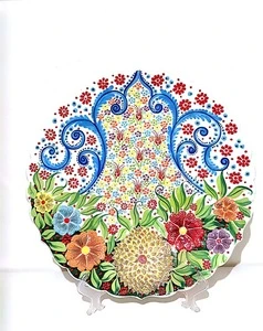 Kutahya Ceramic Plate Handpainting plate 43cm