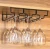 Import Large Capacity Metal Wire Solid Kitchen 3 Row Glass holder Stemware Hanger with Screw Red Wine Cup Rack from China