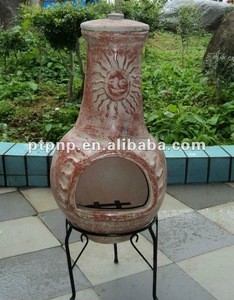 large garden used clay chimney