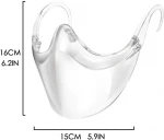 Lasheen Anti Fog Durable Clear Face Shield Clarity Mask Combine Comfort Safe PET Plastic Reusable Transparent Clear Face Mask