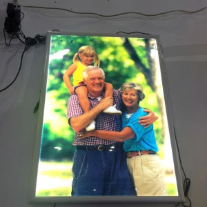 Led Advertising Poster Display Extreme Slim Led Lightbox Aluminum Snap Lightbox Panel