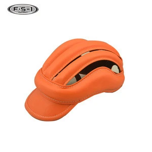 Leisure ways cap type Foshan helmets manufacturer cycling leather bicycle helmet