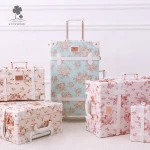 Lightweight Carry On Airplane Cabin Travel 4 Spinner Wheels Soft Suitcase Bags Trolley Luggage Set