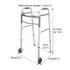 Lightweight Standing Frame Aluminum Folding Walking Aid Walker with wheel for Disabled