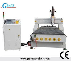 Linear Type Auto Tool Change CNC Router, Wood Furniture Making, G1325 9KW Italy Air Cooling Spindle