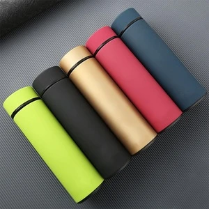Logo custom wholesale 500ml double wall travel vacuum flask bottle stainless steel thermos cup for water coffee milk tea