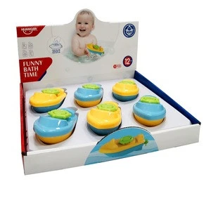 Lovely Bathroom baby play toys wind up boat float in the water(6 pcs)