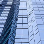 Low-e double glass latest design aluminum alloy curtain wall