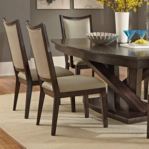 Low MOQ Vietnam Manufacturer Luxury Modern Home Furniture Leather Solid Wood Dining Room Sets