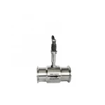 Low price 0.5%fs 24vdc Clamp turbine flow meter for Pipe installing