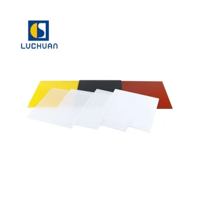 Luchuan 4X8FT China Factory Color Cast Acrylic Sheet 3mm White Red