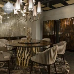 luxurious royal hotel soft padded dining room chair wedding chairs and tables for bride and groom
