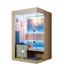 luxury design single use Ayous solid wood in poland personal sauna cabin price
