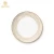 Import Luxury dubai gold rim dinner plates set bone china dinnerware ceramic for event rental home decor from Pakistan
