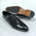 Luxury Fashion Office Genuine Leather Shoes Men Business Dress Shoes Black coffee gentility men wedding shoes lace up corporate