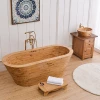 Luxury Large Oak and Cedar Wood Bathtub for adults in Europe