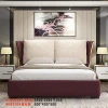 Luxury wood furniture italian bedroom set king size modern latest bed