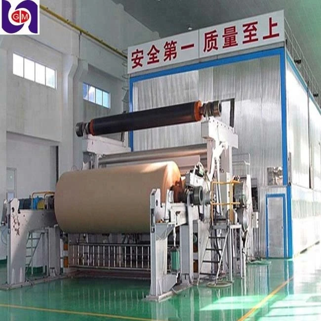 machine de recyclage wheat straw paper pulper machine karton roll production line, Coating white board paper making machine