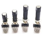 Machine made 25mm white line marker shaft 9mm rotary potentiometer