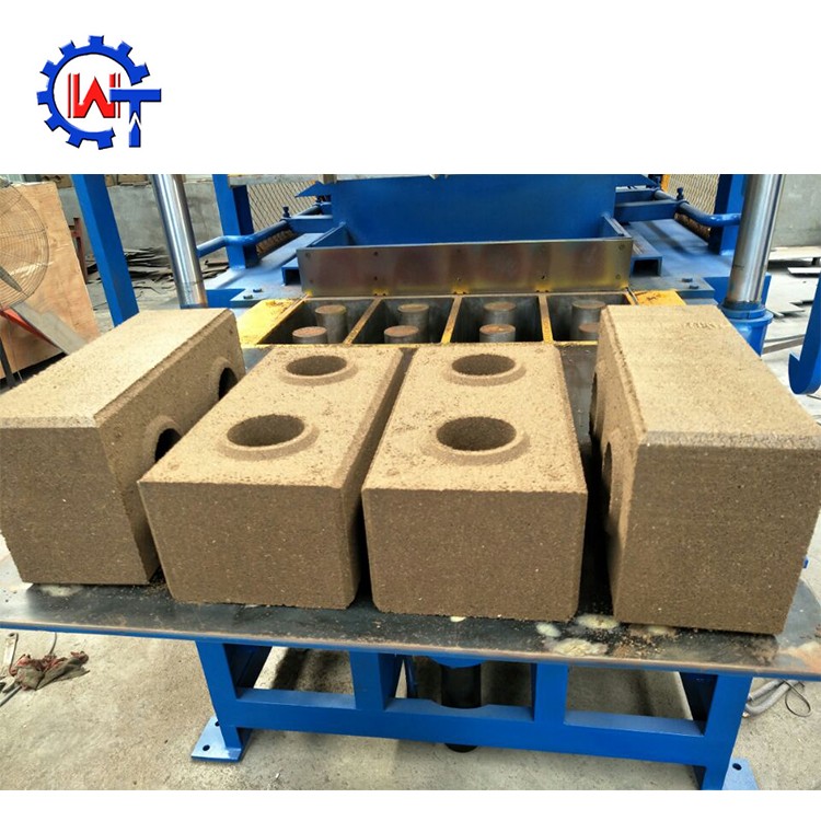 Machine to make blocks  WT4-10 compressed earth soild clay brick making machine
