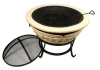 Magnesia Angel Wings wood burning portable bonfire brazier concrete tabletop fire pit for Outdoor Garden