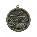 Manuafacture Custom 3D Metal Medal Bicycle Riding Competition Award Medal With Ribbon Custom Bike Cycling Medal