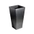 Import Manufacture Morden outdoor Indoor Vertical Square Tall Polished by Hands Plastic Plant Pot from China
