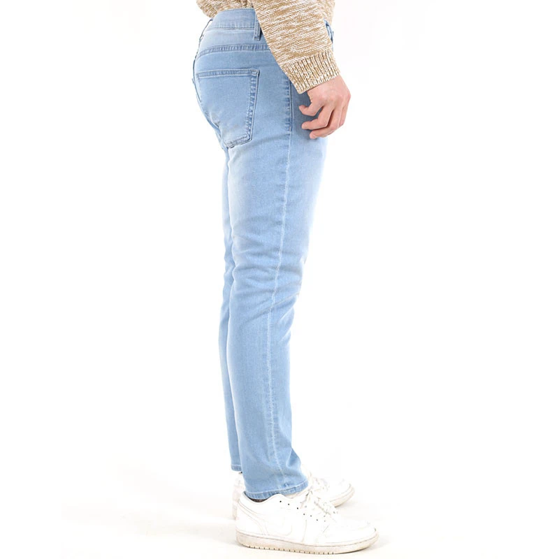 Manufacturer customized mens casual jeans, fashion wash slim jeans