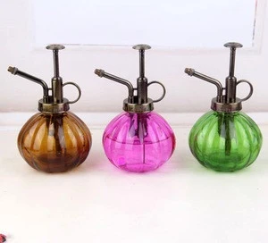 Manufacturers supply custom vintage pumpkin shape glass trumpet watering can,250ml watering gardening tools