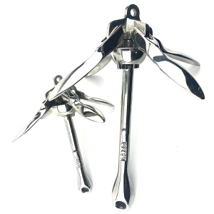 Marine hardware boat accessories stainless steel folding anchor