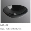 MB-02 Bathroom design honey onyx colored natural stone vessel sinks