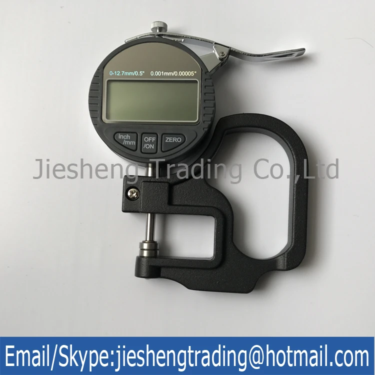 Measuring Instrument Thousandth Electronic 0.001mm Digital Thickness Gauge 0-12.7mm Thickness Tester Measuring Paper Leather