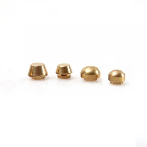 Meetee LCH-098 Luggage Accessories High Quality Pure Brass Foot Nails Decorative Bucket Rivets Leather Bag Nail Screw Hardware