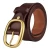 Import Men 100% Full Grain Genuine Leather Belt With Round Buckle from China