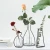 Import Metal line vase window decoration Nordic abstract wrought iron decorations  modern vase from China