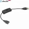 Micro USB charging Power Cable with switch ONOFF button