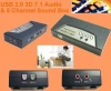 Mini digital USB 2.0 3D 7.1 Audio 8 Channel Sound Box