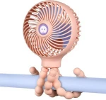 Mini Handheld Tripod Stroller Fan 2000mAh Personal Portable Car Seat Flexible Baby Fans USB Battery Powered Desk Fan