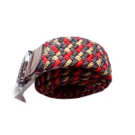Mix color fabric braided elastic man belts